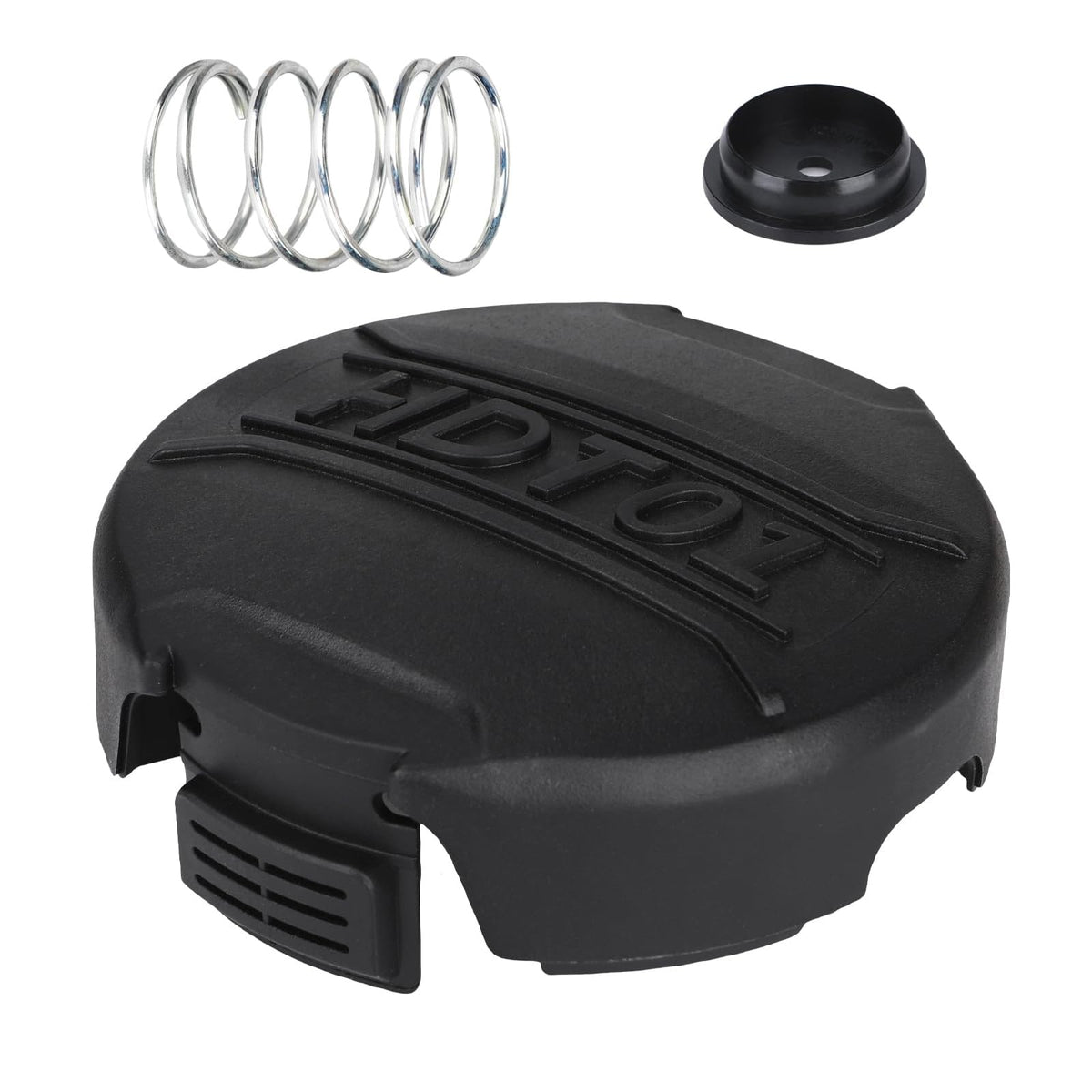 Kudoosen DWO1DT995 cap front view showing compatibility with DeWalt trimmers