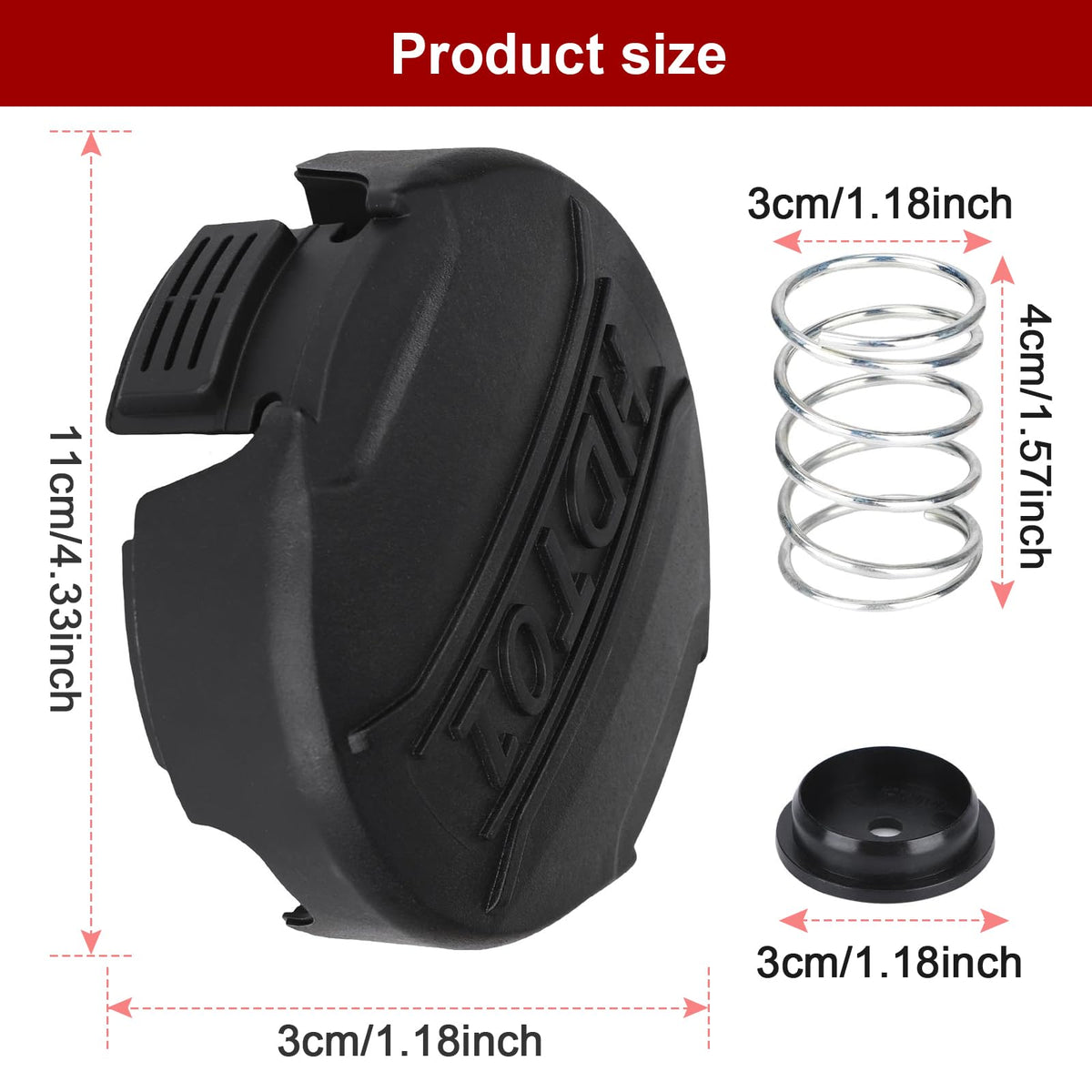 Kudoosen DWO1DT995 spring and base image for complete head replacement