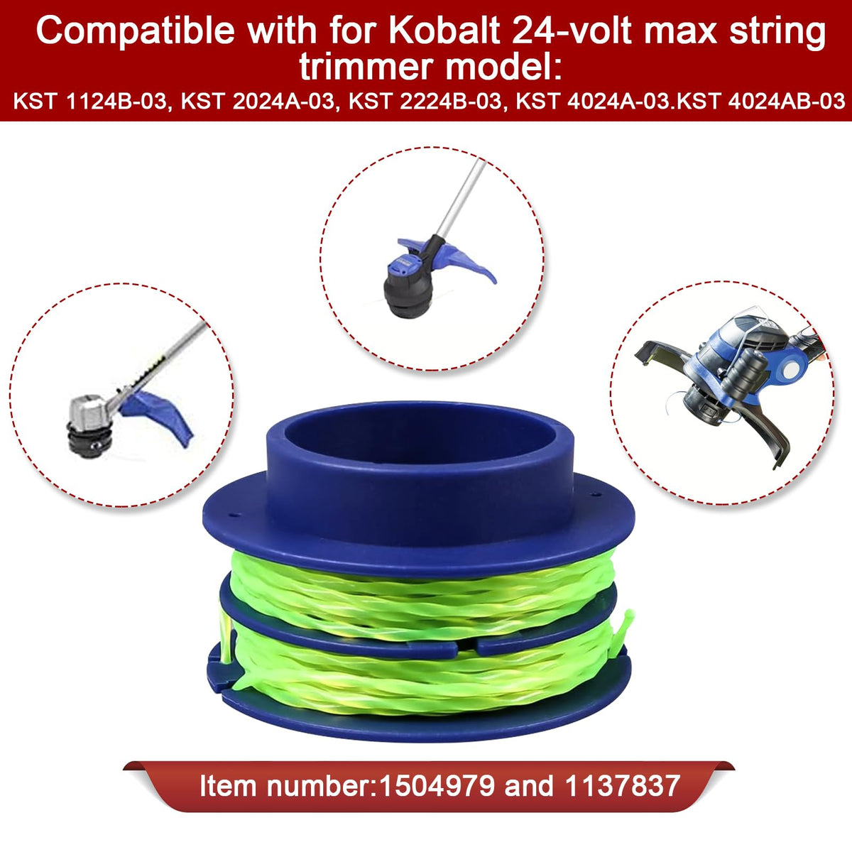 Kudoosen KLS124-03 pre-wound 20 ft spool enables fast setup and use