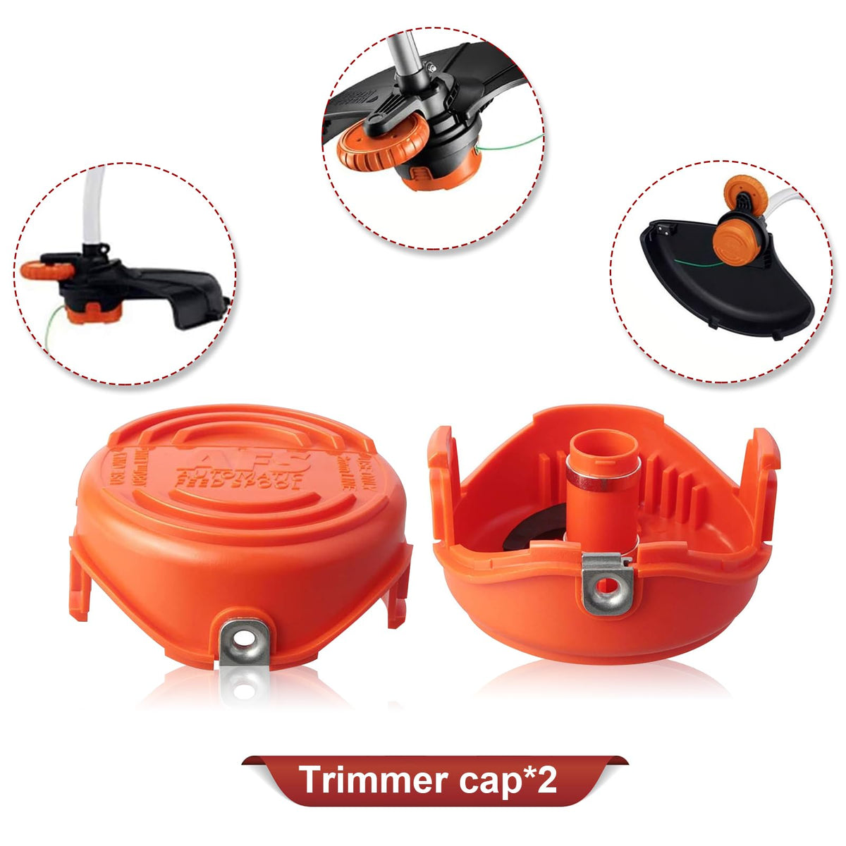 Replacement cap cover by Kudoosen helps quick, tool-free installation on compatible trimmers