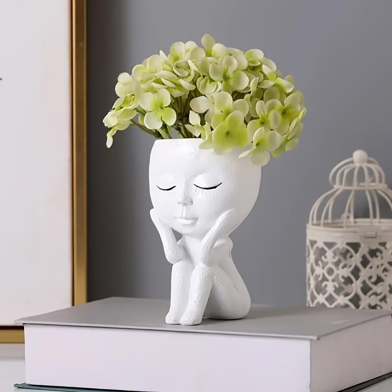Kudriod mini face planter with no drainage hole ideal for compact indoor succulents.