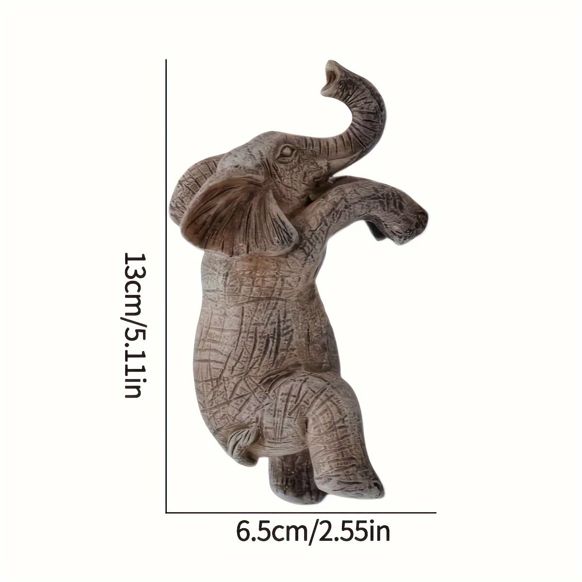 Durable Kudriod resin elephant hugger for long-lasting garden use.