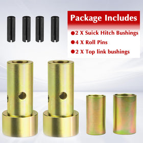 Kujunpao kit packaging displays two bushings, two top link bushings, and four pins.