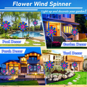 KUKEO durable metal wind spinner for long-lasting garden art.