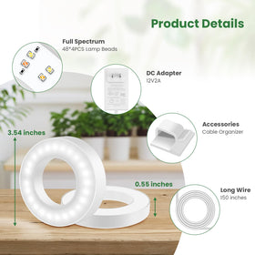 Kullsinss timer-enabled grow light suits 6/12/16 hour schedules.