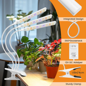 Kullsinss clip-on design with 2.3-inch clamp fits desks and shelves securely.