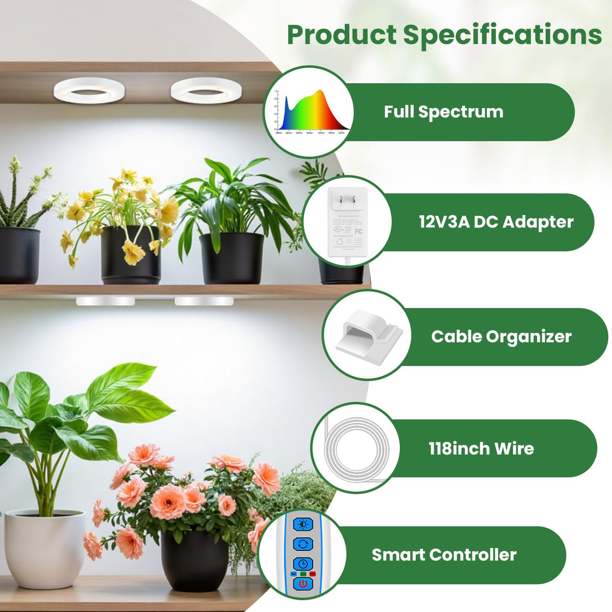 Kullsinss full-spectrum LED diodes blend for plant growth