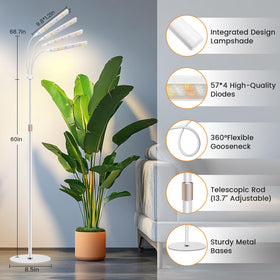 Kullsinss 360-degree gooseneck enables flexible lighting angles for dense canopies