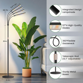 Kullsinss grow lamp with 114 LED spectrum for balanced indoor plant light