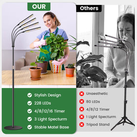 Kullsinss grow lamp delivers wide coverage for large indoor plants
