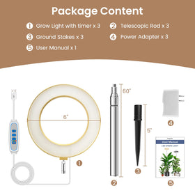 Kullsinss Grow Light easy setup for tall indoor plants without base.