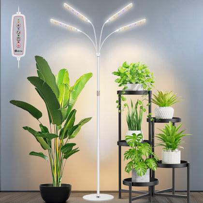 Kullsinss quad-head grow light provides wide coverage for large indoor plants