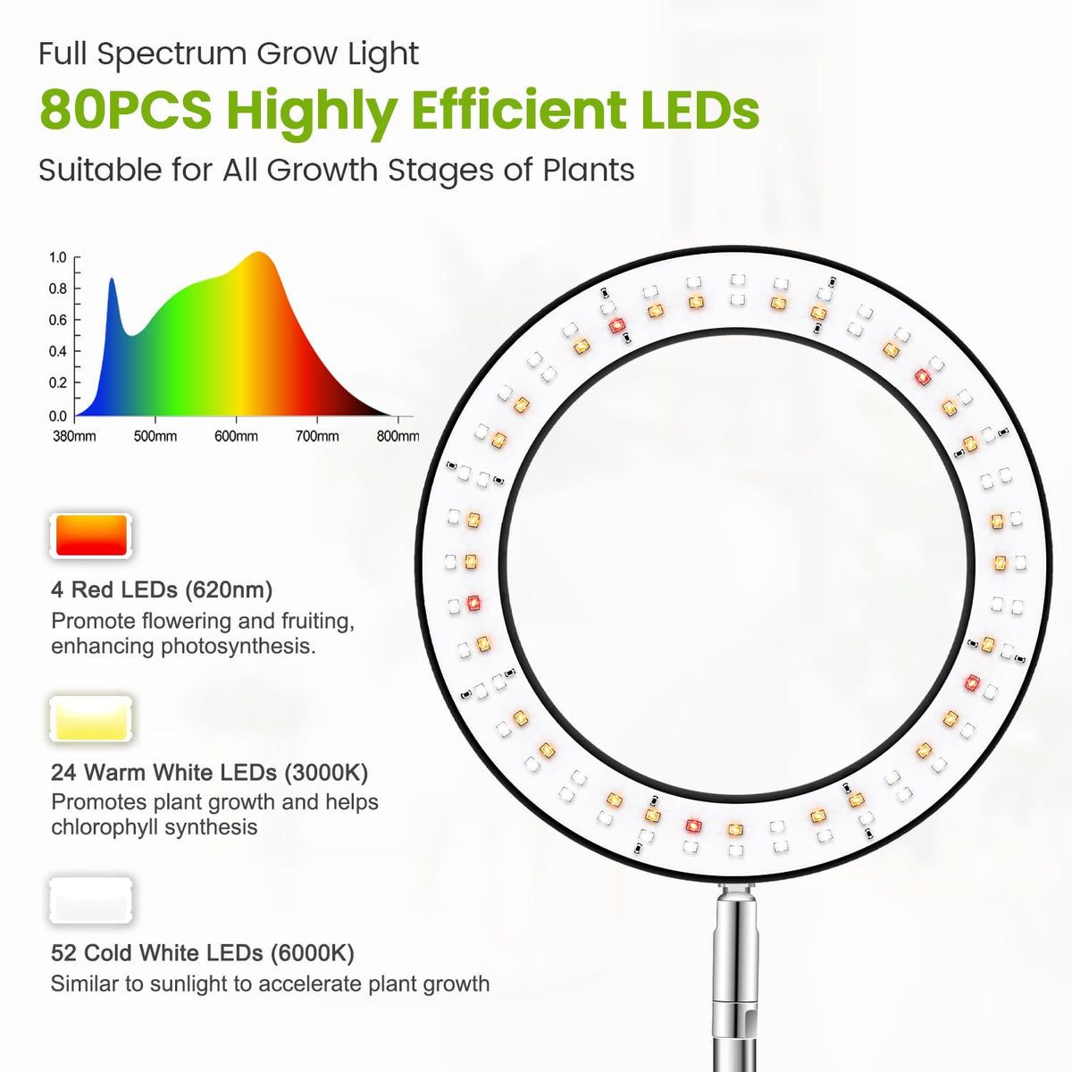 Kullsinss height-adjustable pole extends from compact to tall plants