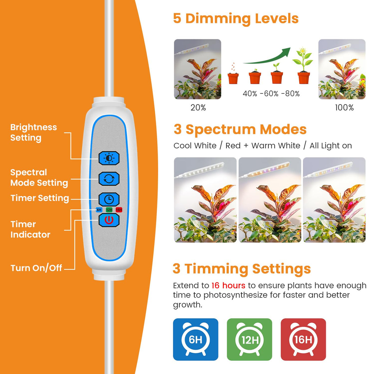 Kullsinss smart controller offers dimming and timer options for customized schedules.