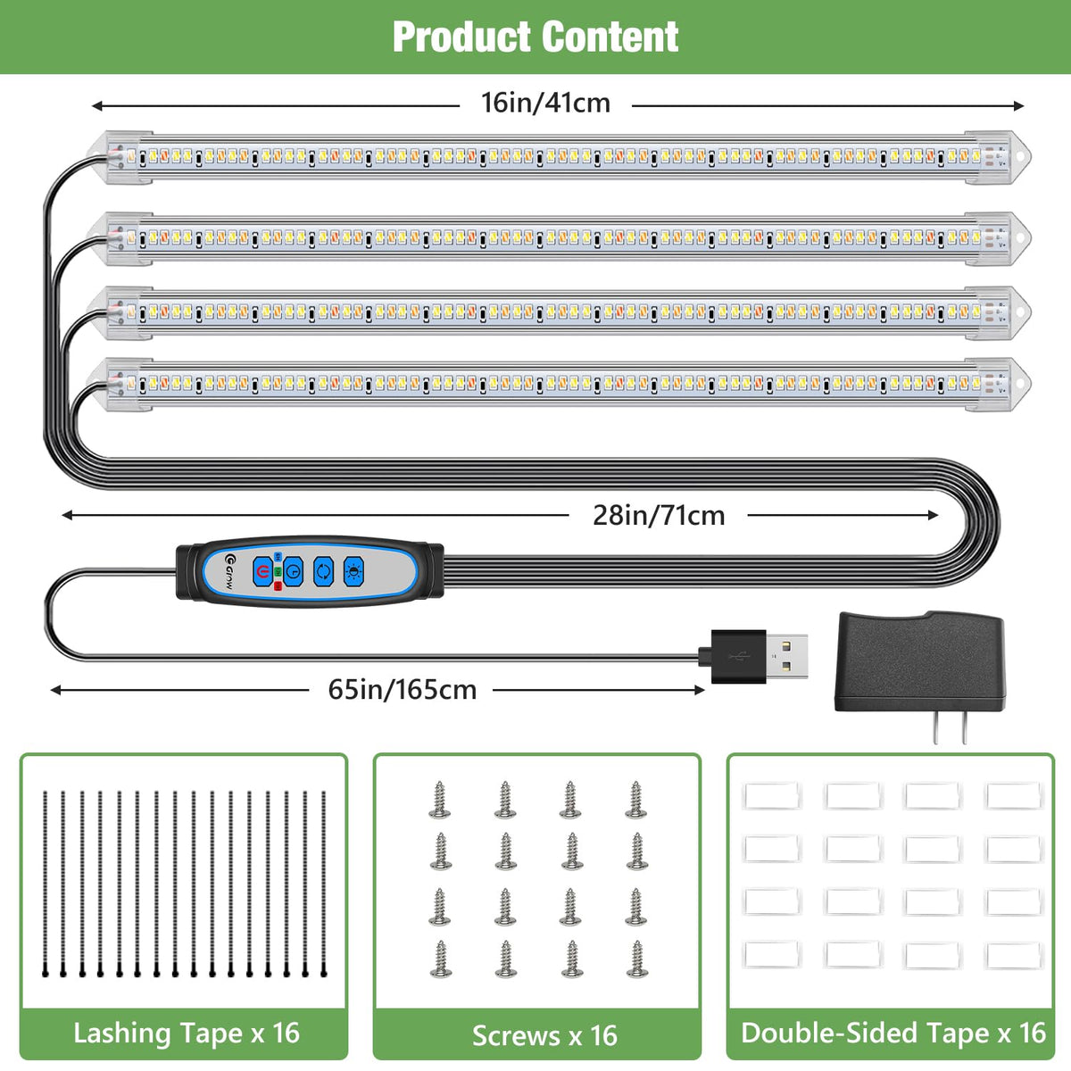 Kullsinss two-pack grow light strips expand coverage and value for your indoor garden.