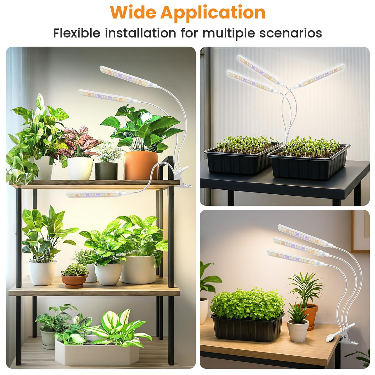 Kullsinss sleek white tube design blends with modern decor.