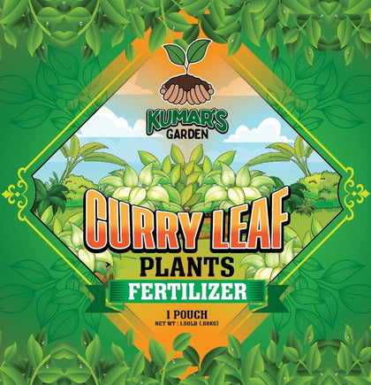 Kumar's Garden Curry Leaf Fertilizer bottle front view promotes even growth
