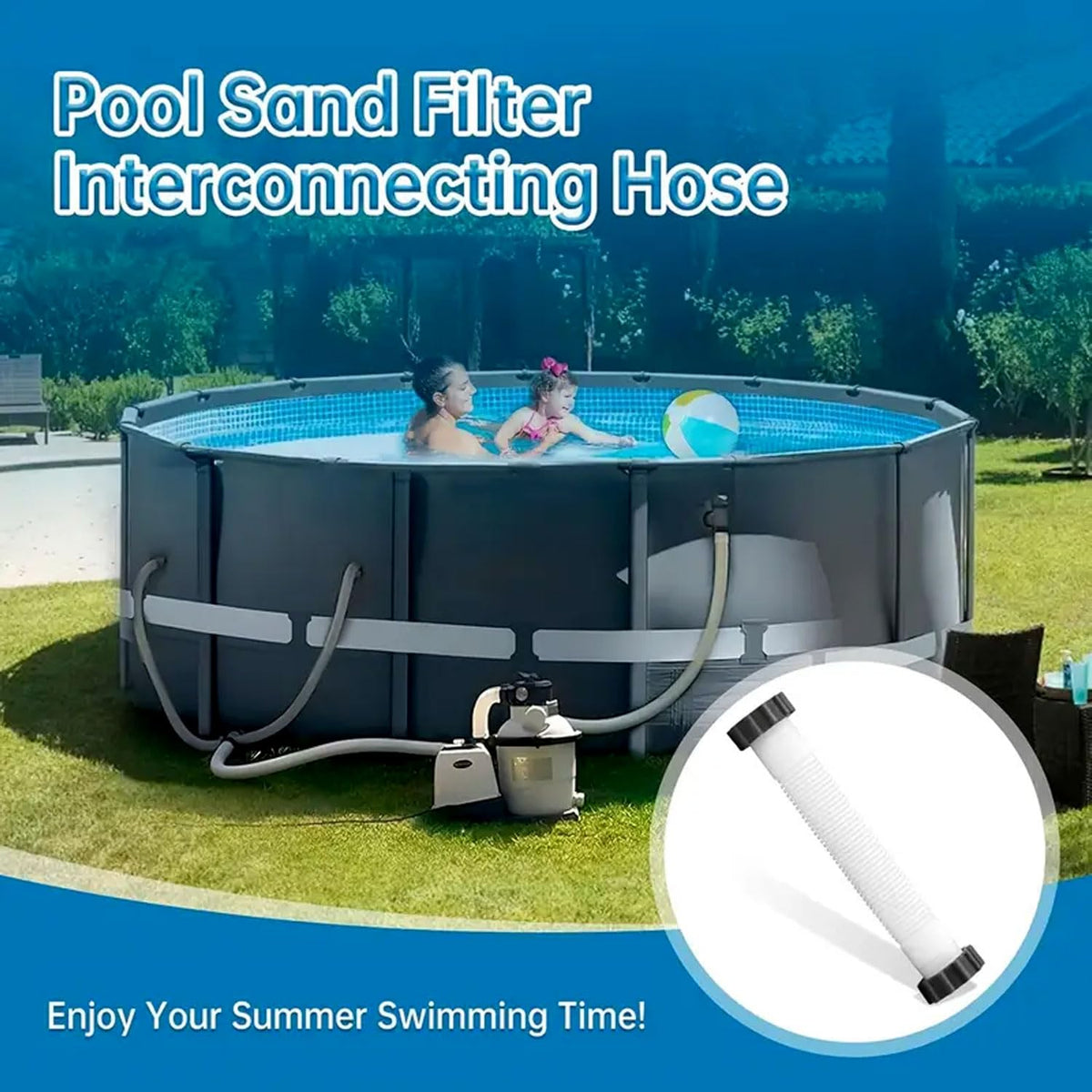 KUMATER durable PE material pool hose designed for sun exposure
