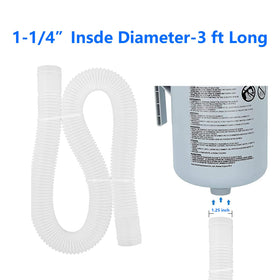 KUMATER knob-design hose close-up, easy installation for above-ground pools