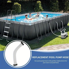 KUMATER spiral-wound pool hose demonstrating strength and flexibility