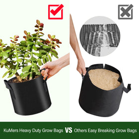 KuMers stackable grow bags fit compact garden setups.