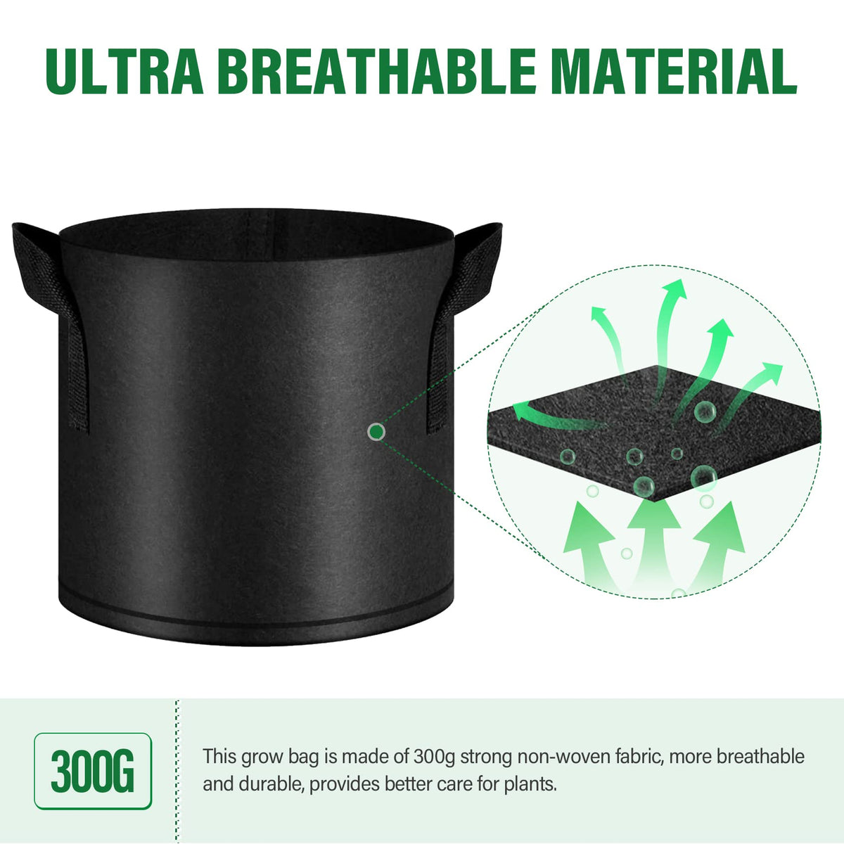 KuMers washable reusable grow bags reduce waste.