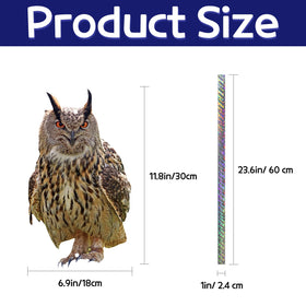 Kungfu Mall outdoor owl bell sways with wind for eye-catching movement.