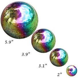 Kunjocy 100mm gazing ball adds lawn shimmer