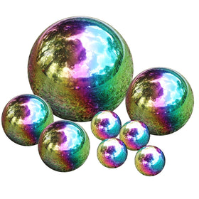 Kunjocy 150mm gazing ball reflecting garden scenery
