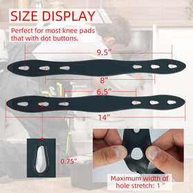 KUNN replacement strap for knee pads compatible with many bumpy designs for quick swaps