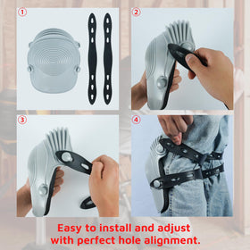 KUNN strap helps prevent slippage and provides flexible, skin-friendly contact