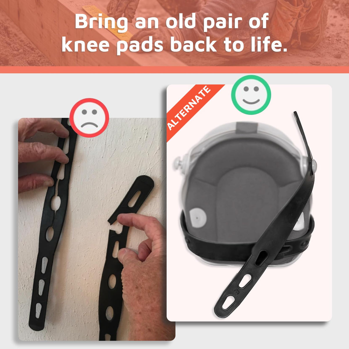 KUNN replacement strap with six holes for easy sizing on different legs