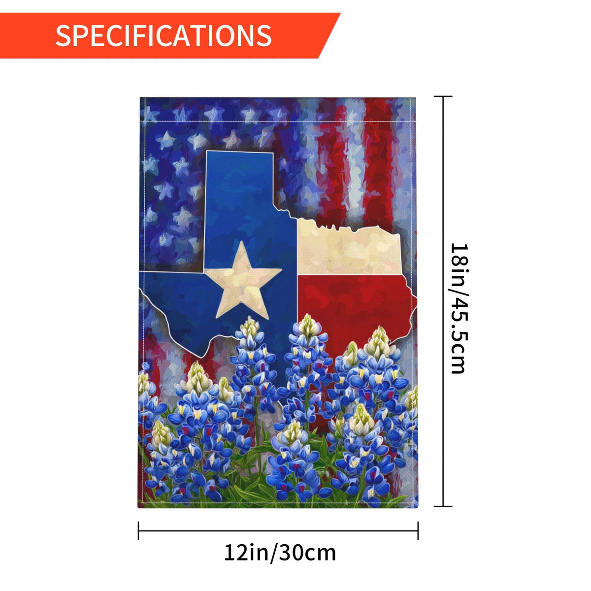 KUOAICY burlap outdoor flag with Texas design; durable year-round