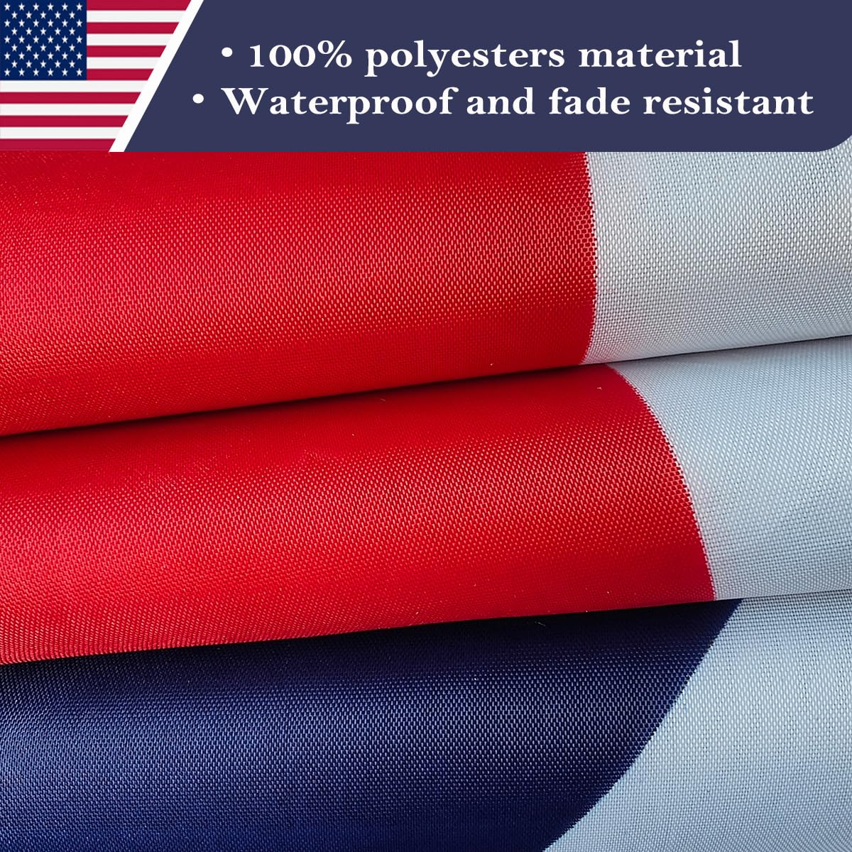 KUOKIP 230D polyester flag demonstrates rugged weather resistance