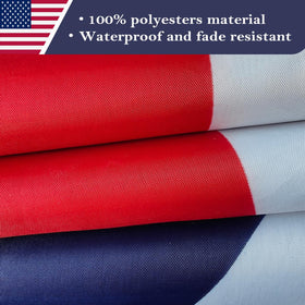 KUOKIP 230D polyester flag demonstrates rugged weather resistance