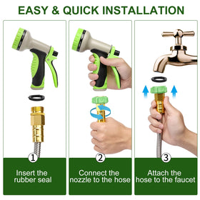Kuosdaz heavy-duty yard hose is ideal for garden, pool, and car care.