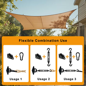KUPAO pad eyes and fasteners provide strong anchor points on uneven walls.