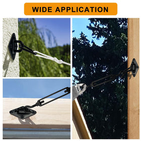 KUPAO turnbuckle with anti-slip threads for secure tension in windy conditions.