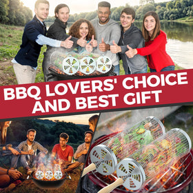 KUQIHUG rolling grill basket a thoughtful gift for grill lovers