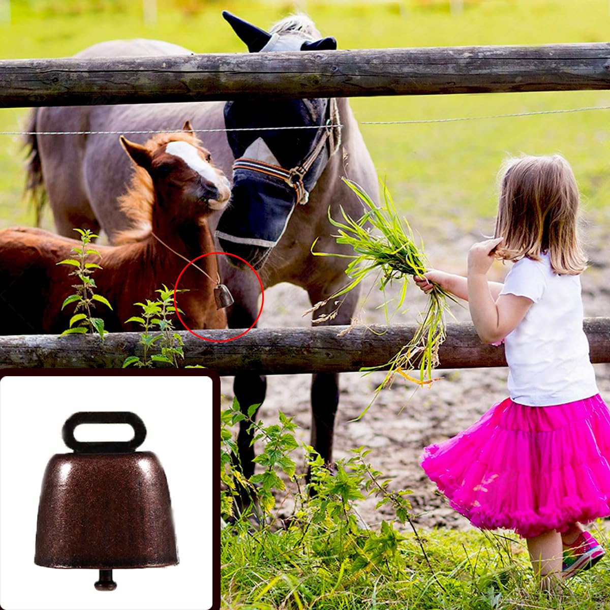 KuuGuu green and red bell for Christmas decoration adds festive charm.