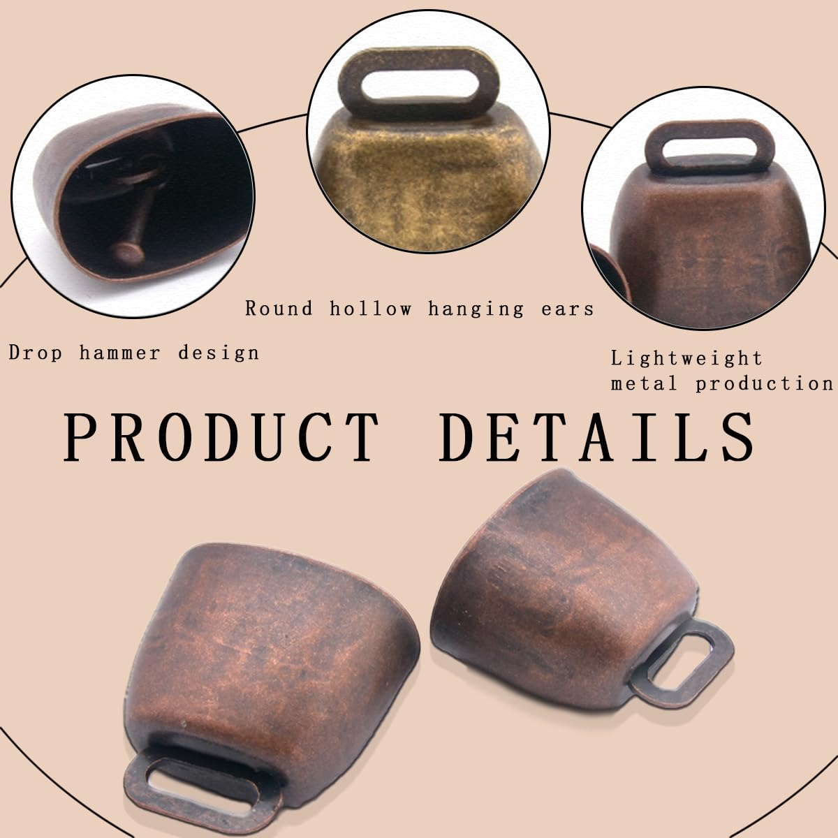 KuuGuu brass pet bell on collar provides easy location for pets.