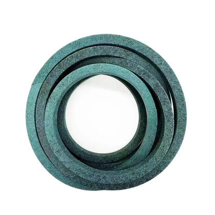 Kuumai 42-inch mower deck belt showing durable aramid construction for long life
