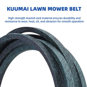 Kuumai aramid belt technology highlighting strength for demanding mowing tasks