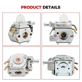 Kuupo carburetor package includes gaskets and tubes for quick fit and sealing.