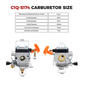 Kuupo FS90R carburetor spark plug included for reliable starts