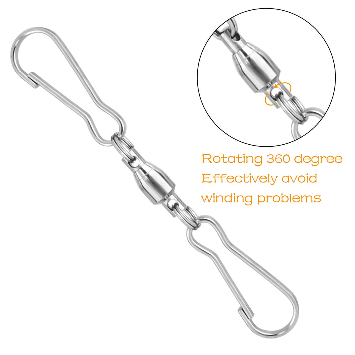 KUUQA 360-degree clip enables wind chime full rotation without tangling