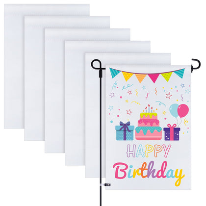 KUUQA blank garden flags front view ready for personalized designs for your patio