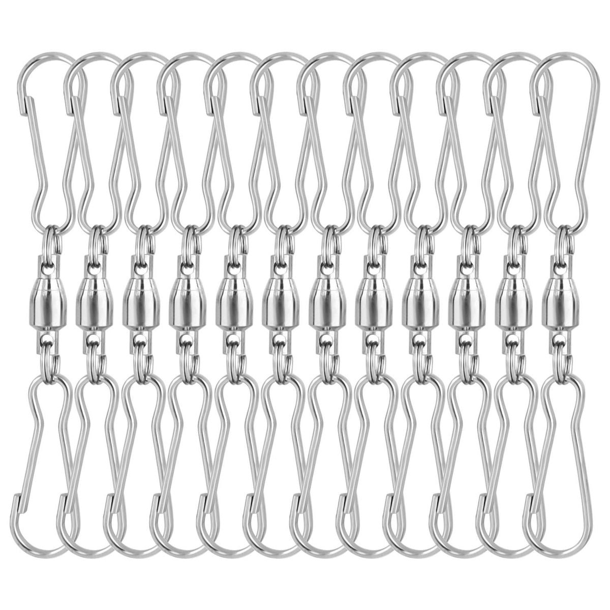KUUQA spinning dual clip hook on wind spinner enables smooth rotation