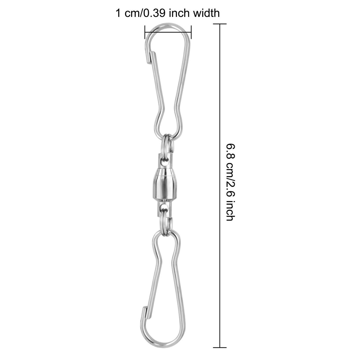 KUUQA stainless swivel hook attached to a bird feeder for rustproof support