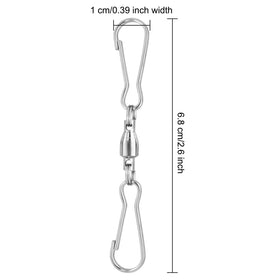 KUUQA stainless swivel hook attached to a bird feeder for rustproof support